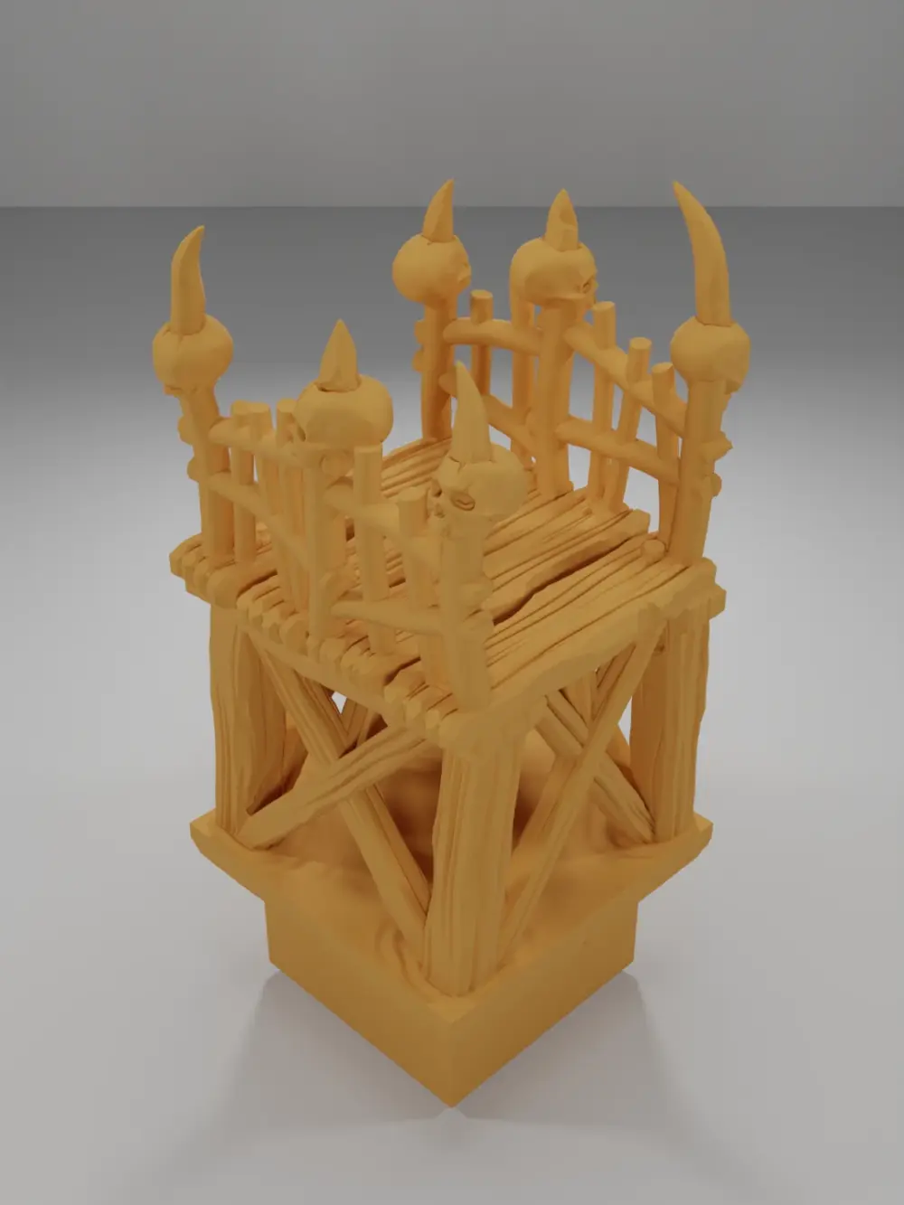 Raised Dock Corridor Skulls - The Creepy Swamp - Dungeon Blocks
