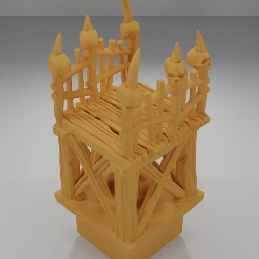 Raised Dock Corridor Skulls - The Creepy Swamp - Dungeon Blocks