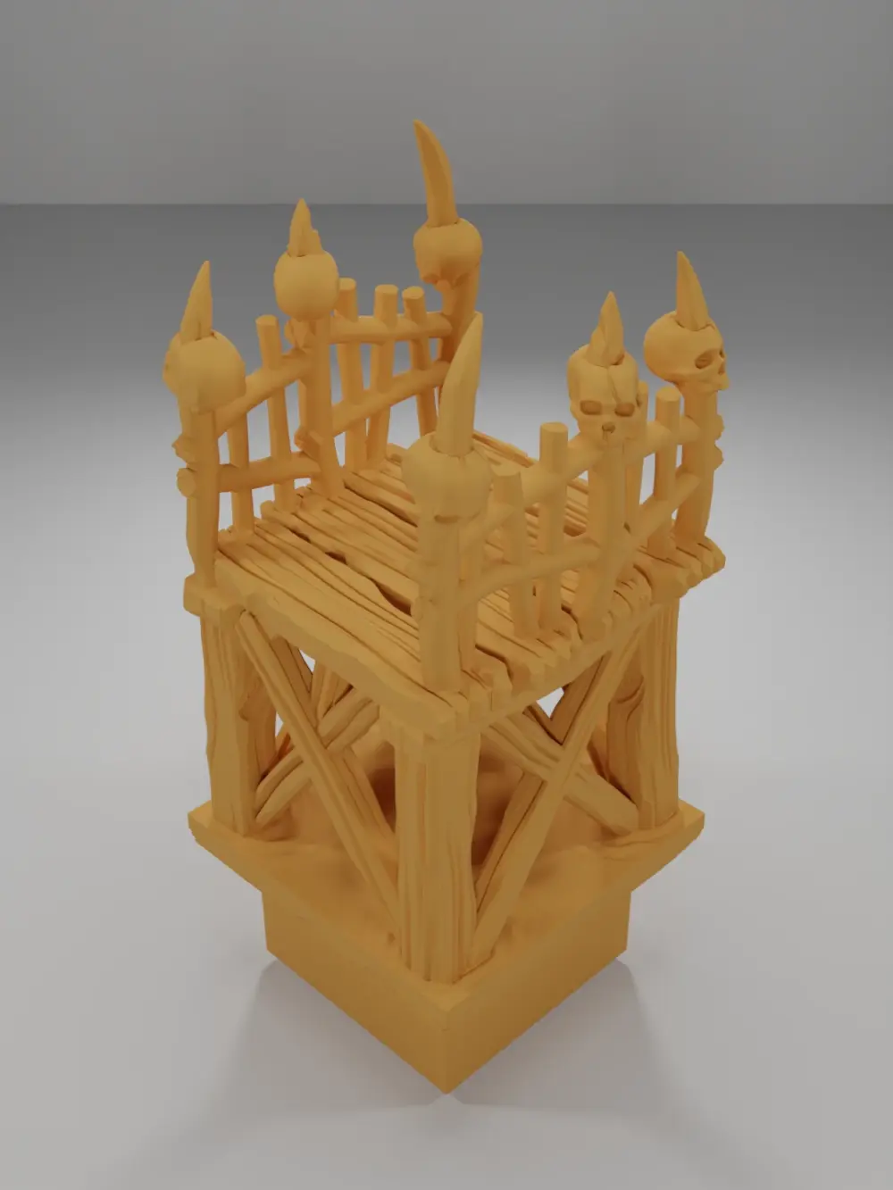 Raised Dock Corridor Skulls - The Creepy Swamp - Dungeon Blocks