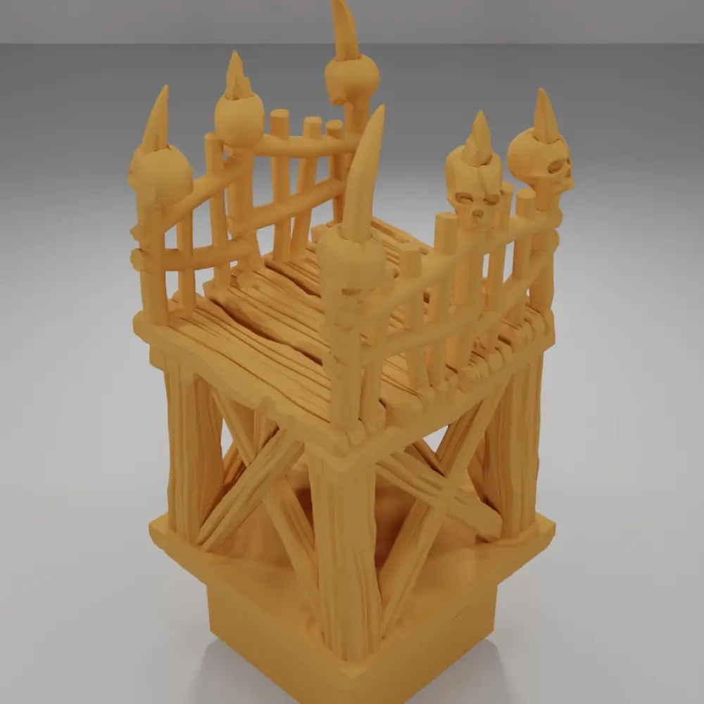 Raised Dock Corridor Skulls - The Creepy Swamp - Dungeon Blocks