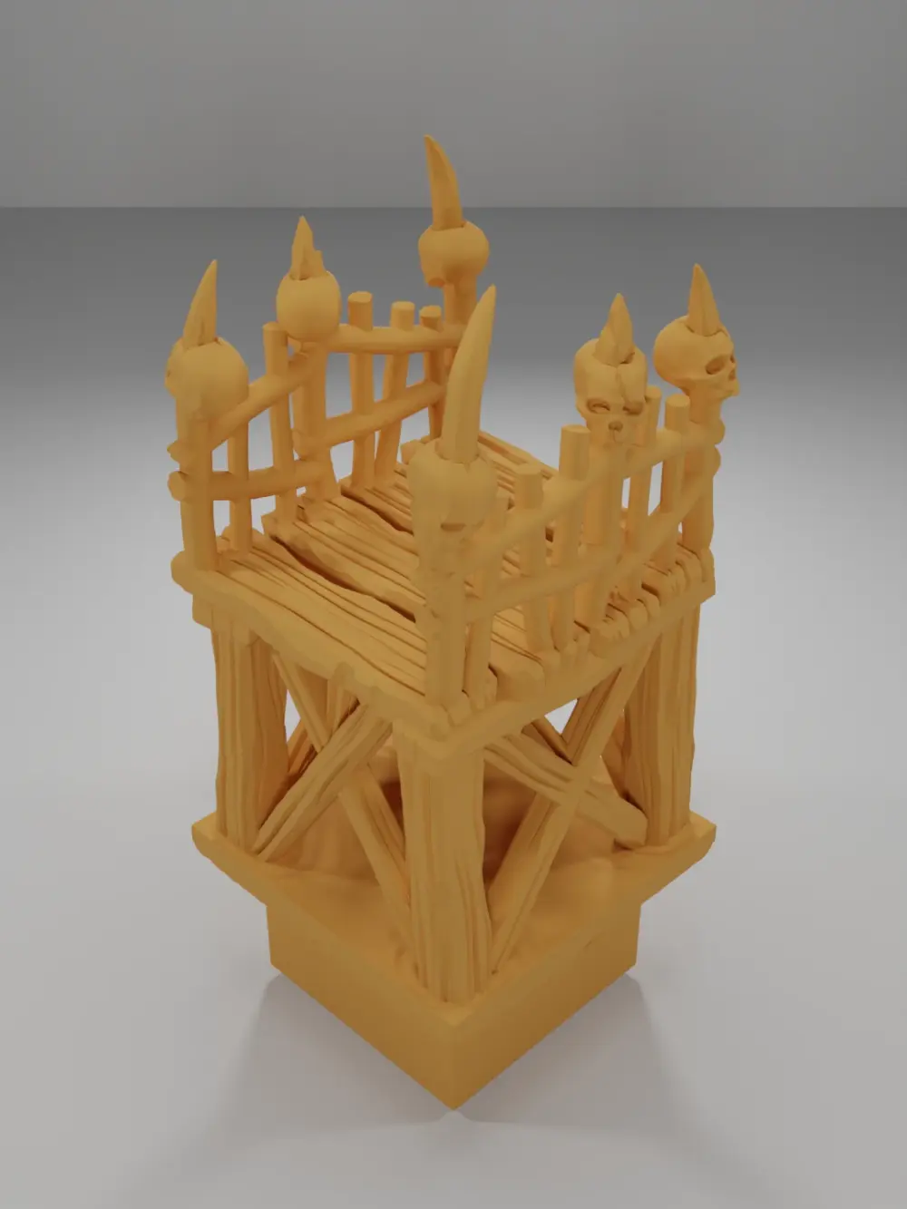 Raised Dock Corridor Skulls - The Creepy Swamp - Dungeon Blocks