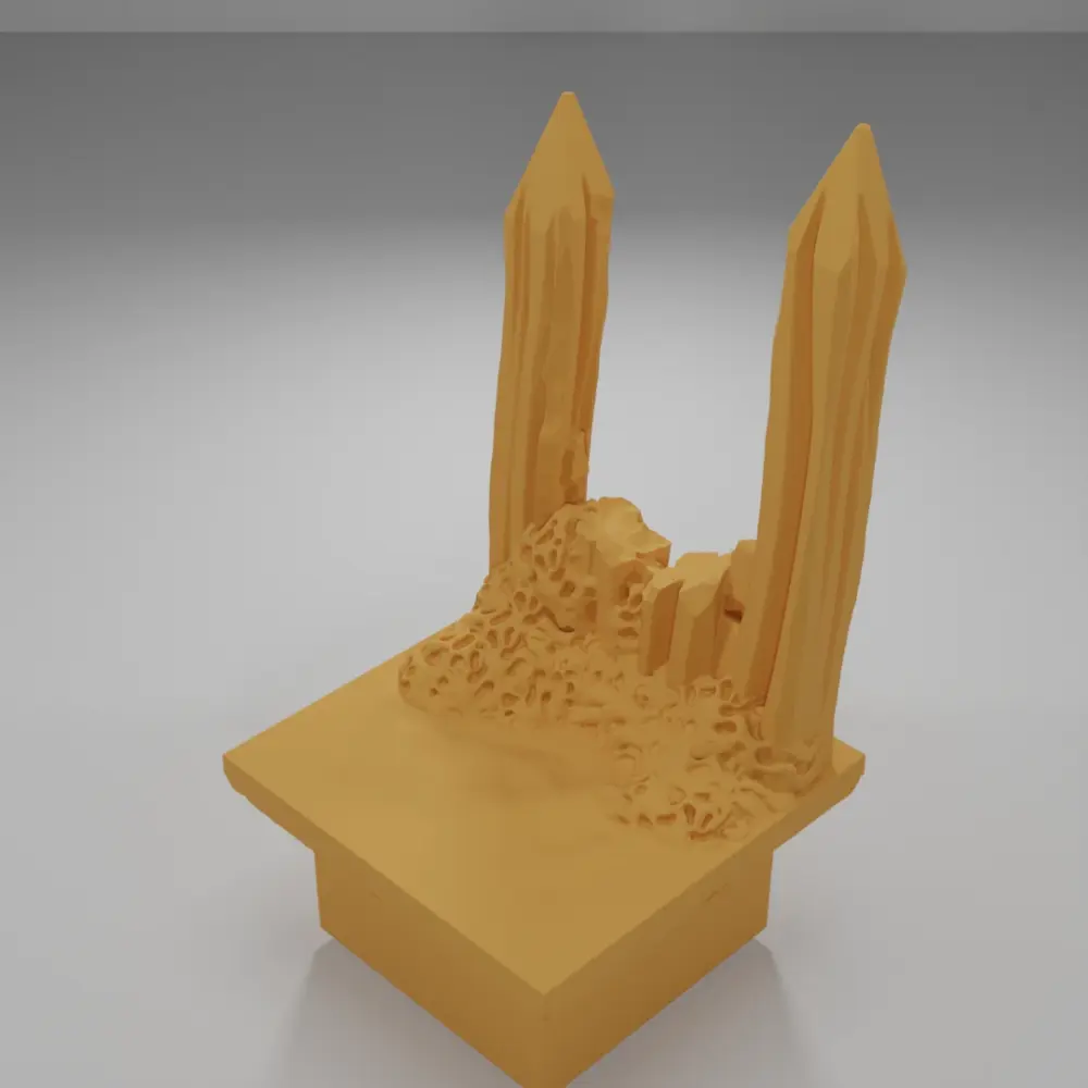 Broken Palisade Straight - The Creepy Swamp - Dungeon Blocks