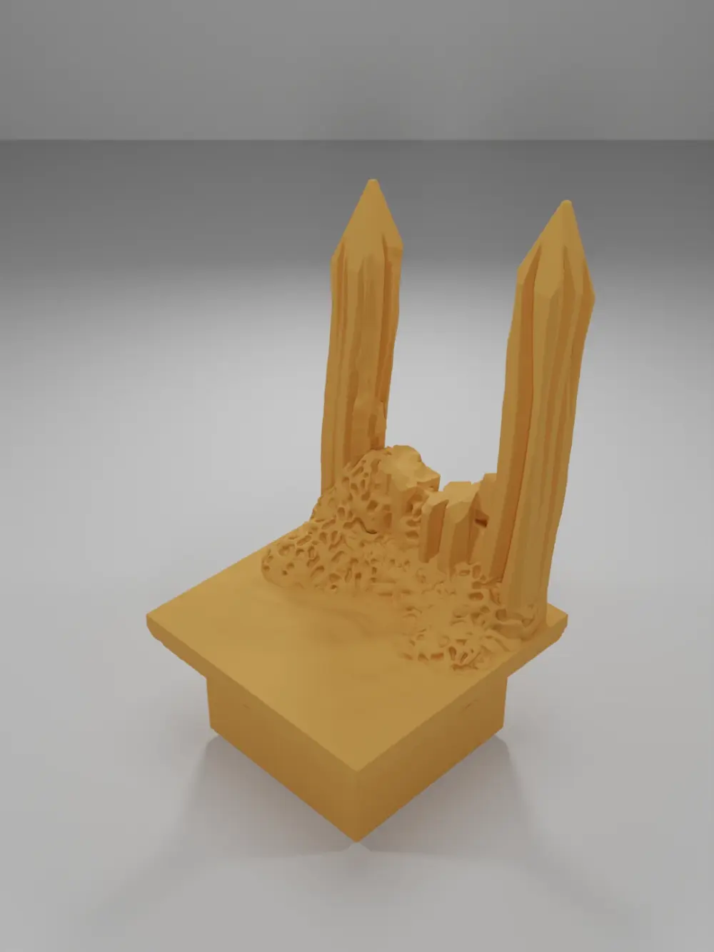 Broken Palisade Straight - The Creepy Swamp - Dungeon Blocks