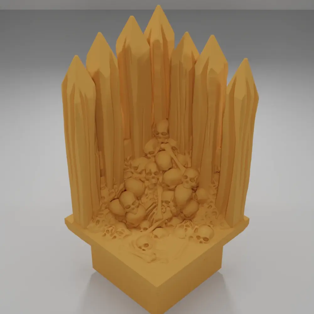 Palisade Angle Skulls - The Creepy Swamp - Dungeon Blocks