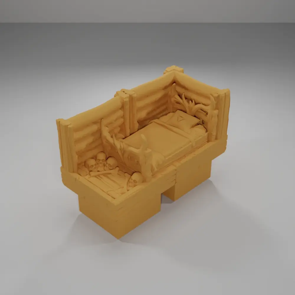 Bed Skulls Angle - The Creepy Swamp - Dungeon Blocks