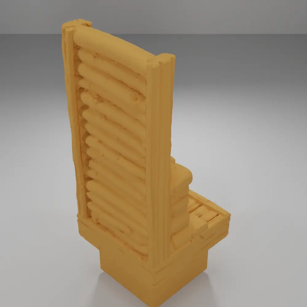 Tall Fireplace Unlit - The Creepy Swamp - Dungeon Blocks