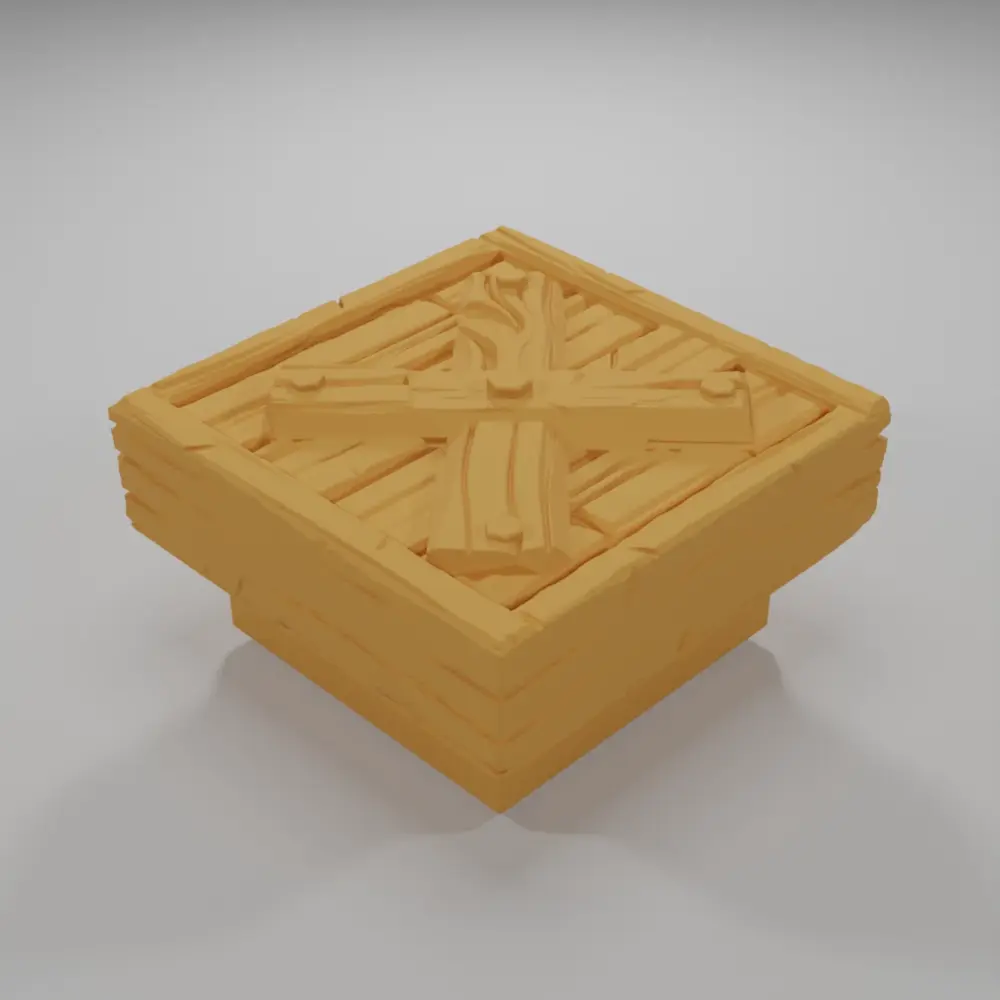 Ground Wood Cross - Medieval Town Part 1 - Dungeon Blocks - MT1-015-NL