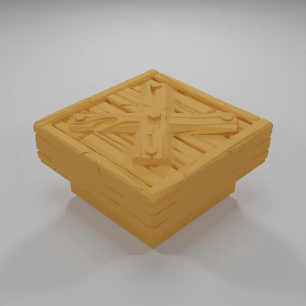 Ground Wood Cross - Medieval Town Part 1 - Dungeon Blocks - MT1-015-NL