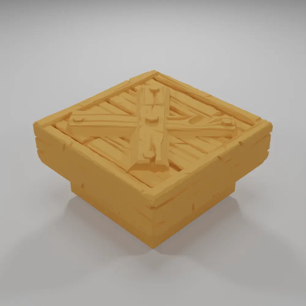 Ground Wood Cross - Medieval Town Part 1 - Dungeon Blocks - MT1-015-NL