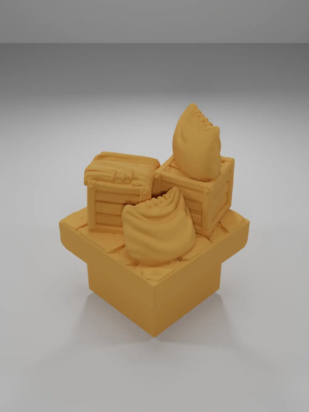Wooden Crates 1 - Medieval Town Part 1 - Dungeon Blocks