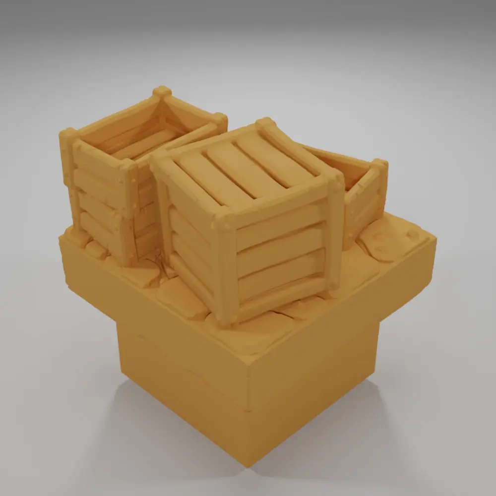 Wooden Crates 2 - Medieval Town Part 1 - Dungeon Blocks