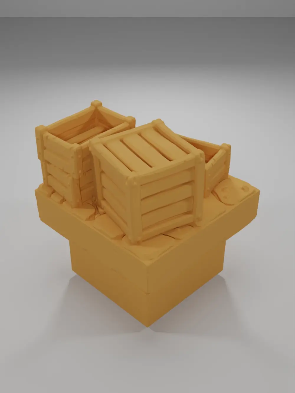 Wooden Crates 2 - Mediaval Town Part 1 - Dungeon Blocks - MT1-020-NL