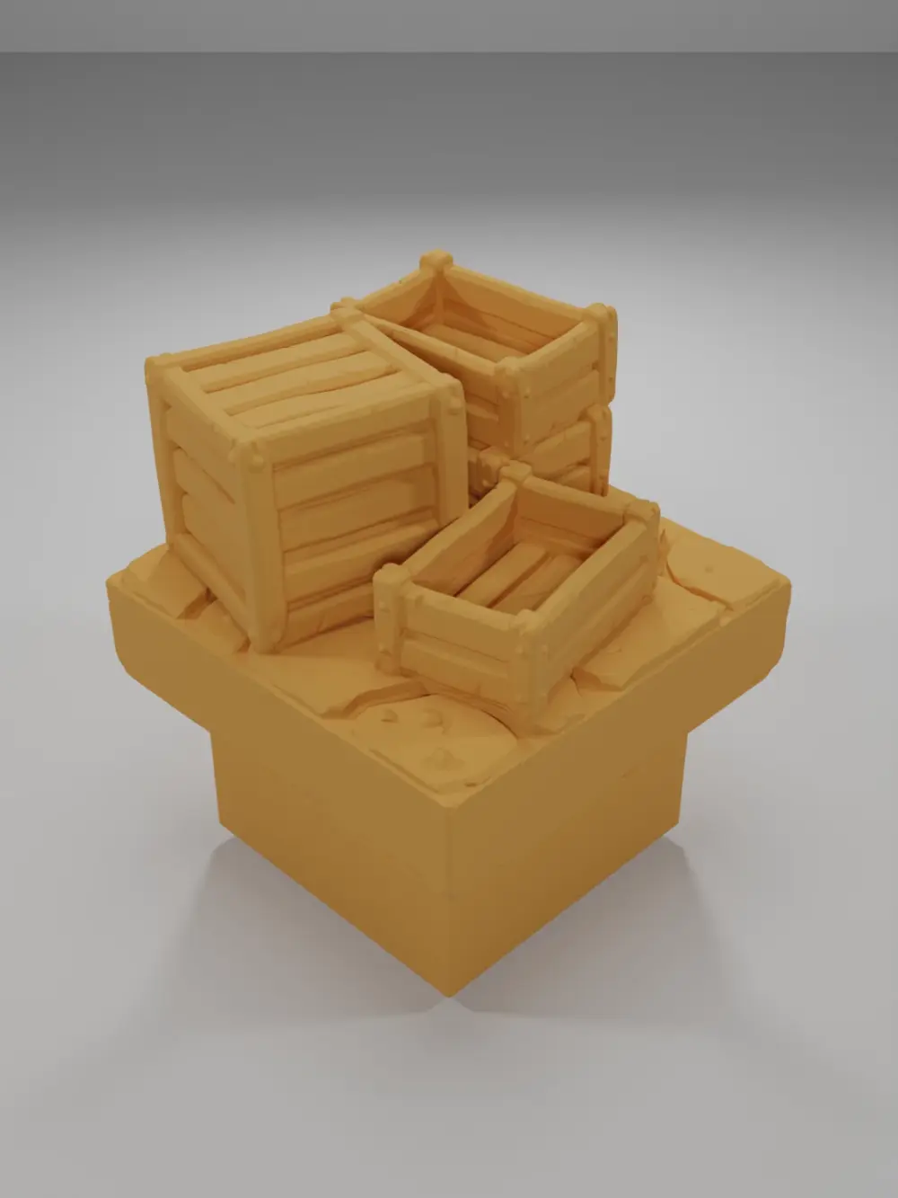 Wooden Crates 2 - Medieval Town Part 1 - Dungeon Blocks - MT1-020-NL