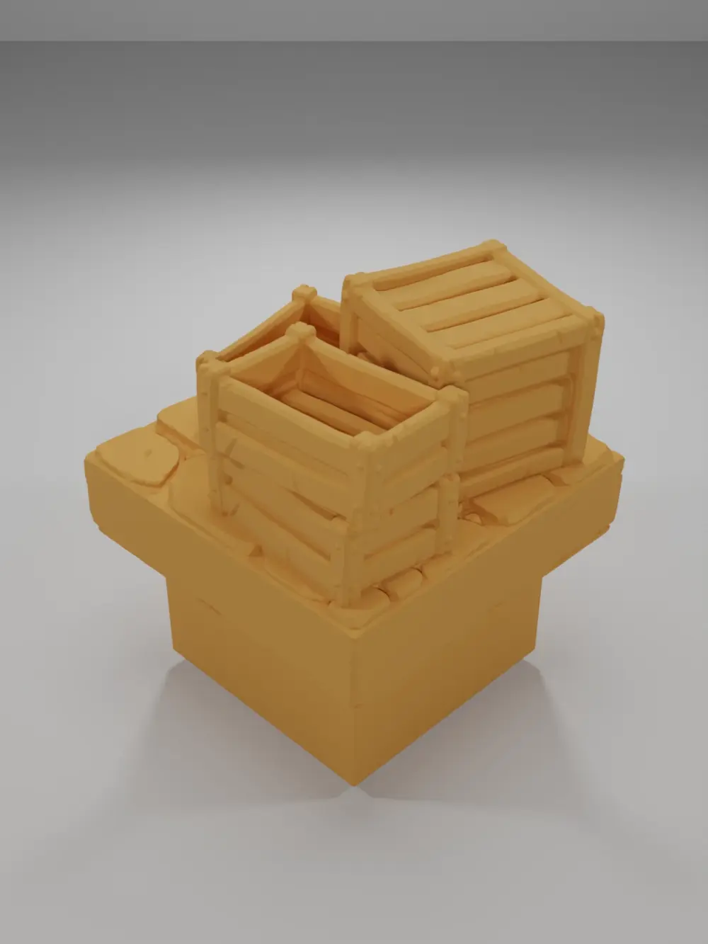 Wooden Crates 2 - Medieval Town Part 1 - Dungeon Blocks