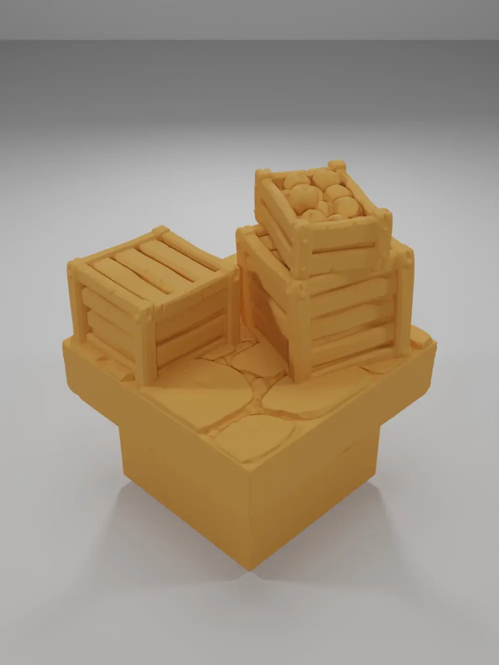Wooden Crates 3 - Medieval Town Part 1 - Dungeon Blocks