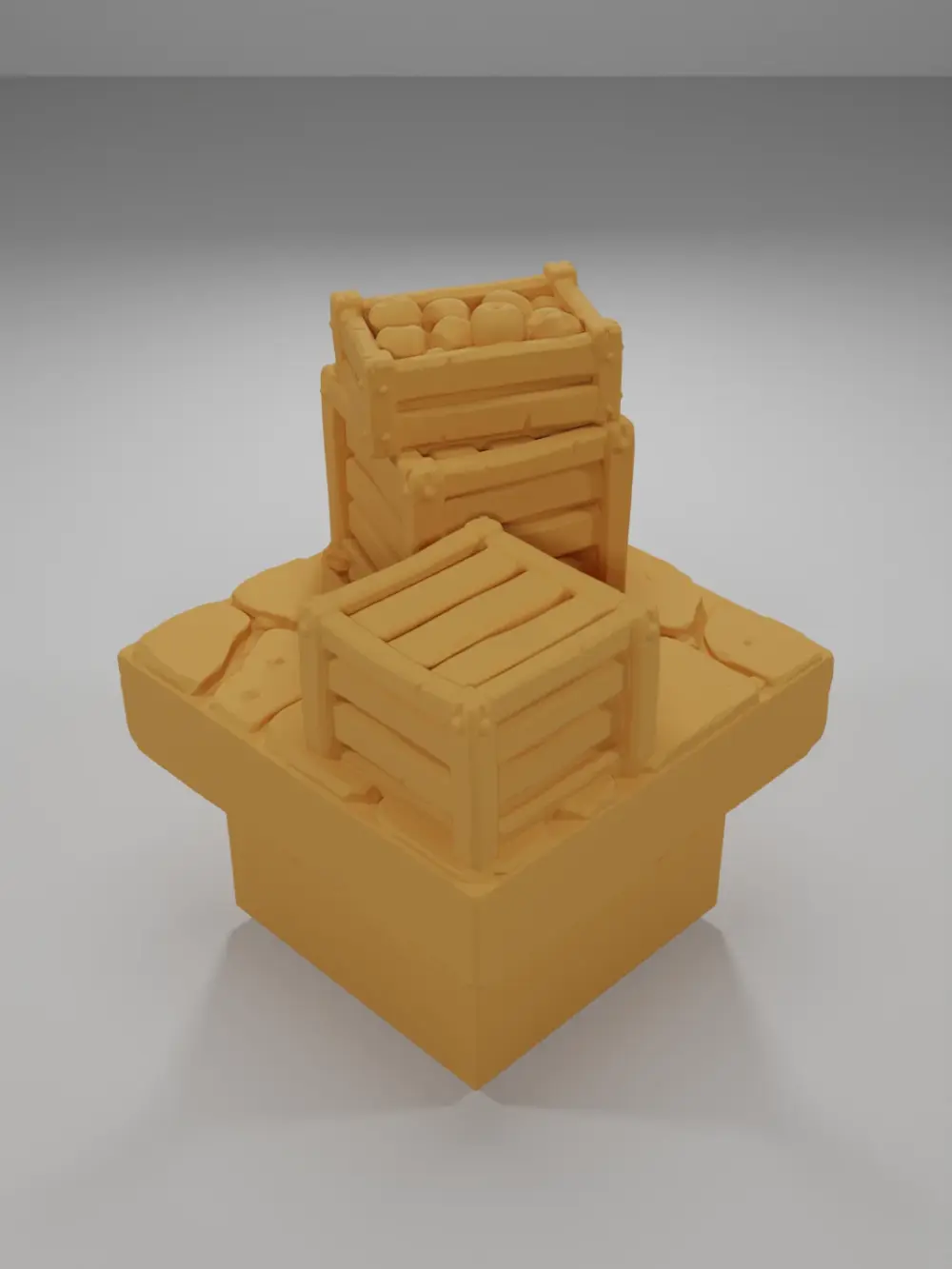 Wooden Crates 3 - Medieval Town Part 1 - Dungeon Blocks - MT1-021-NL