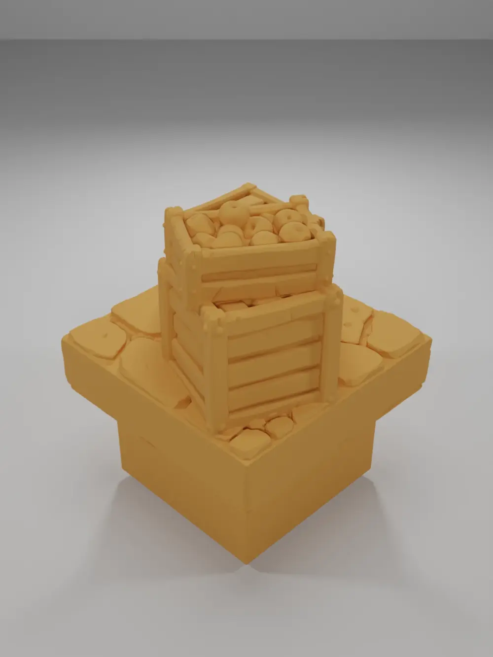 Wooden Crates 3 - Medieval Town Part 1 - Dungeon Blocks