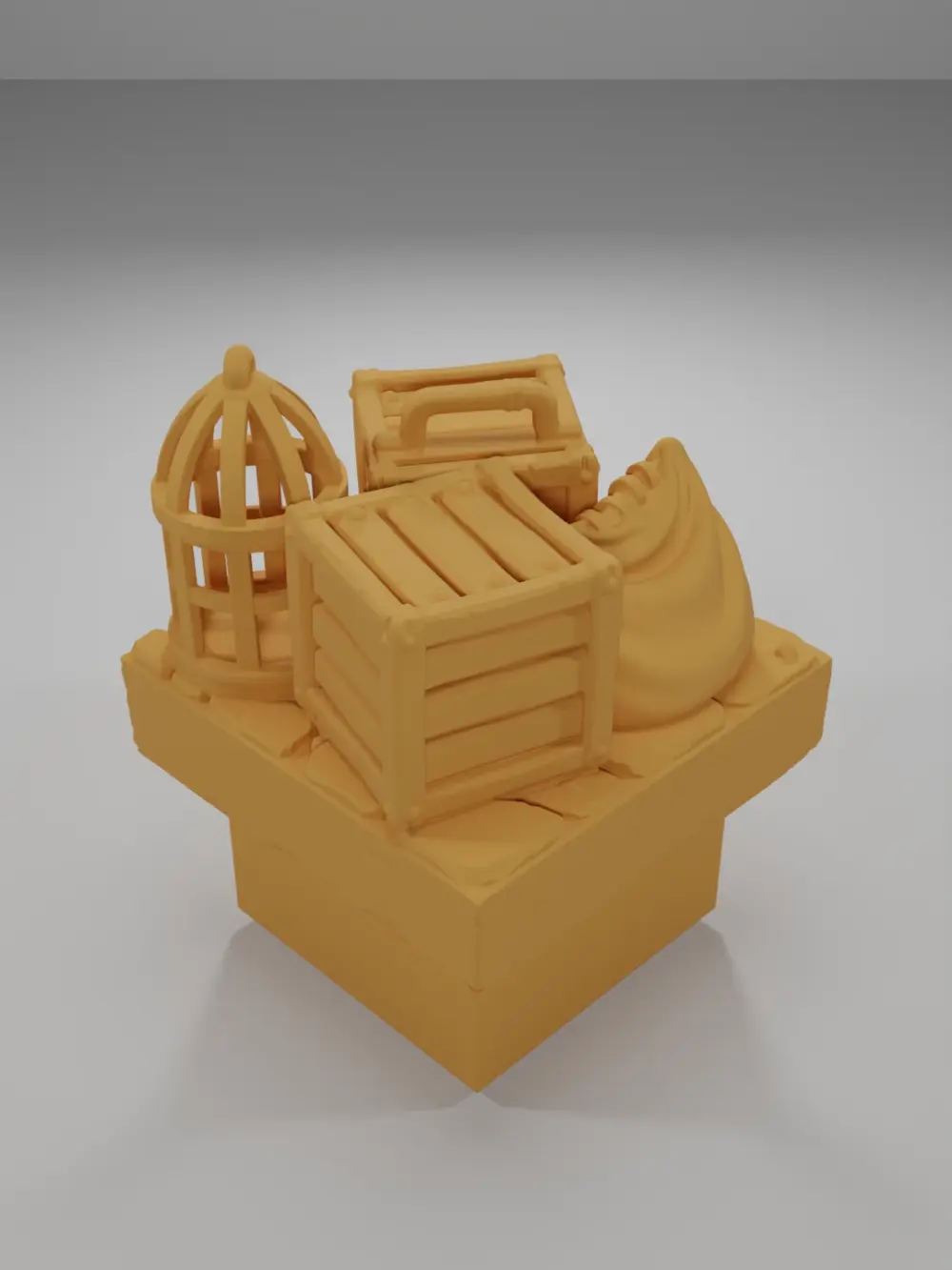 Wooden Crates 4 - Medieval Town Part 1 - Dungeon Blocks