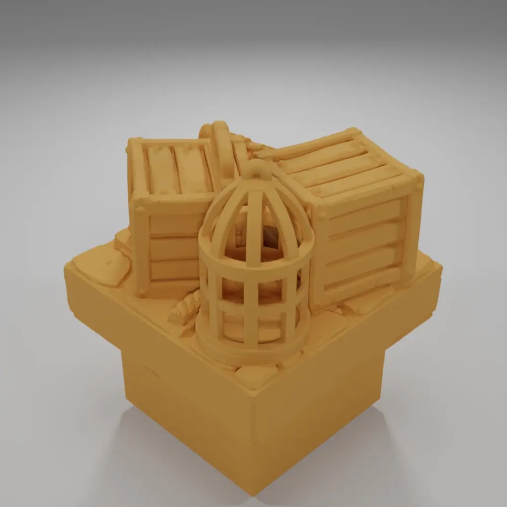 Wooden Crates 4 - Medieval Town Part 1 - Dungeon Blocks