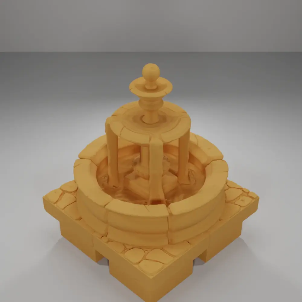 Fountain Water - Medieval Town Part 1 - Dungeon Blocks