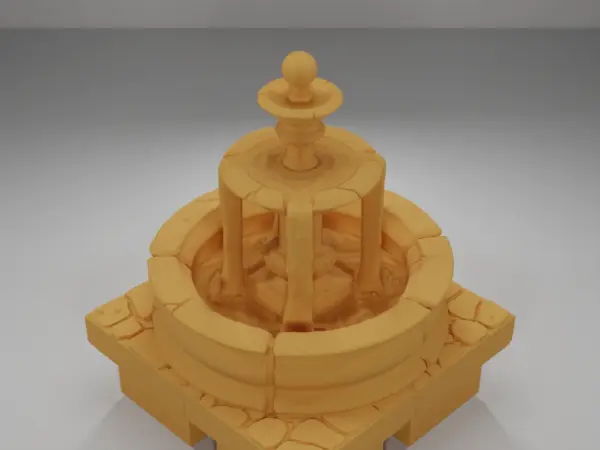 Fountain Water - Medieval Town Part 1 - Dungeon Blocks - MT1-032-NL