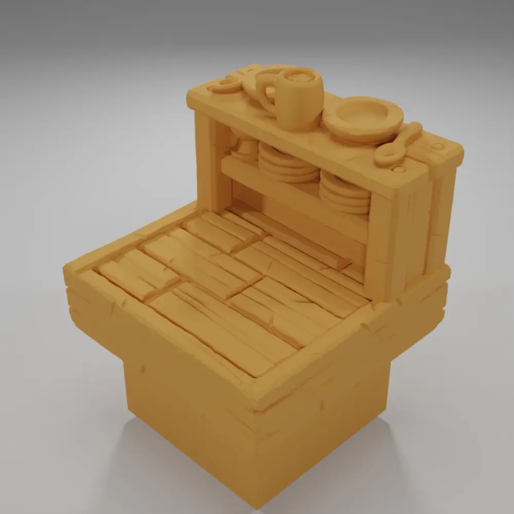 Bar Shield - Medieval Town Part 1 - Dungeon Blocks