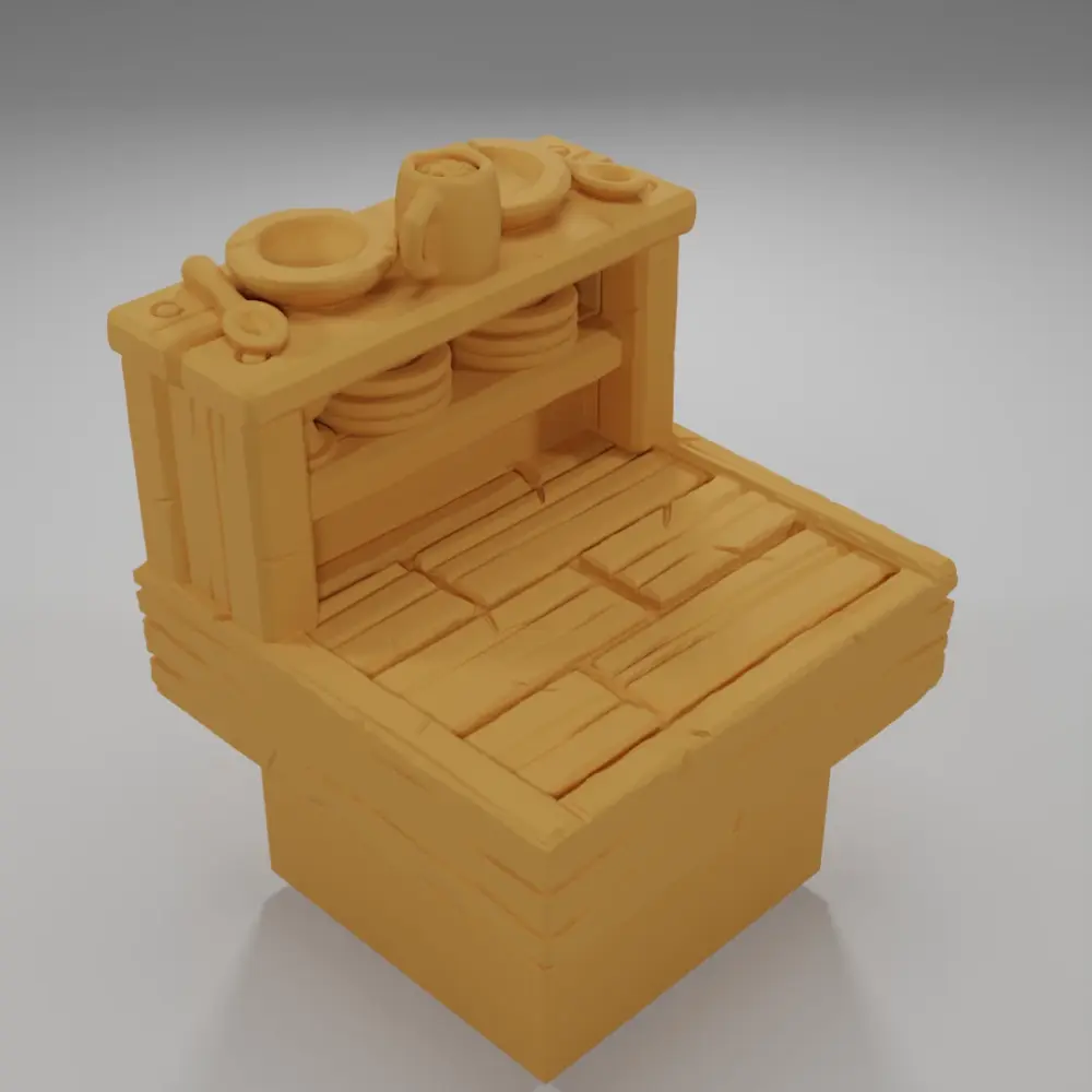 Bar Shield - Medieval Town Part 1 - Dungeon Blocks