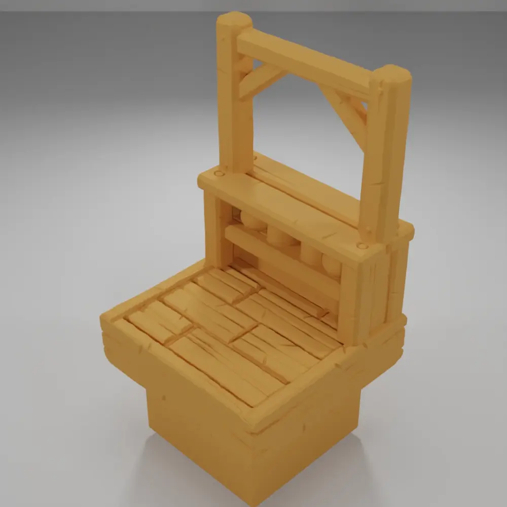 Tall Bar Empty - Medieval Town Part 1 - Dungeon Blocks