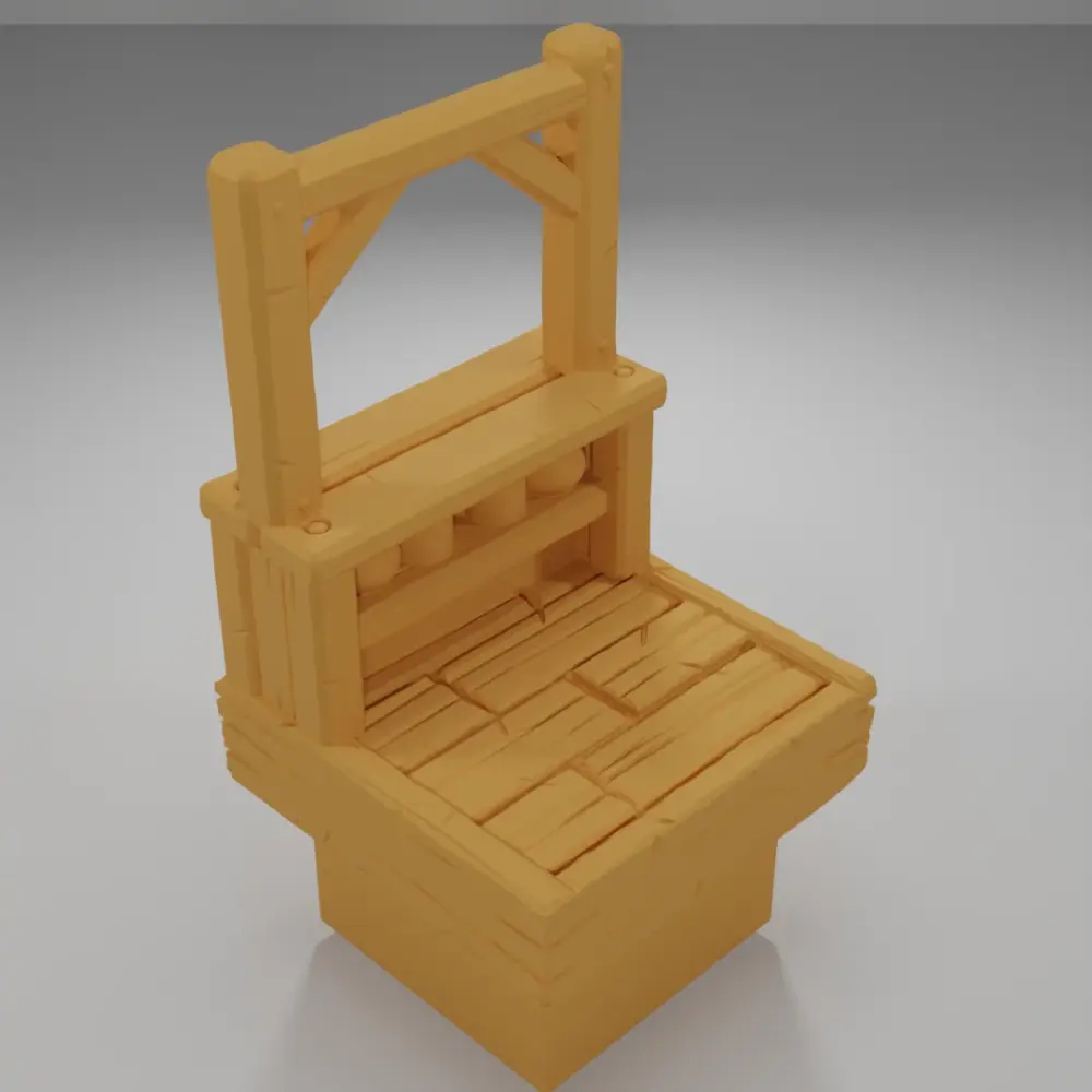 Tall Bar Empty - Medieval Town Part 1 - Dungeon Blocks