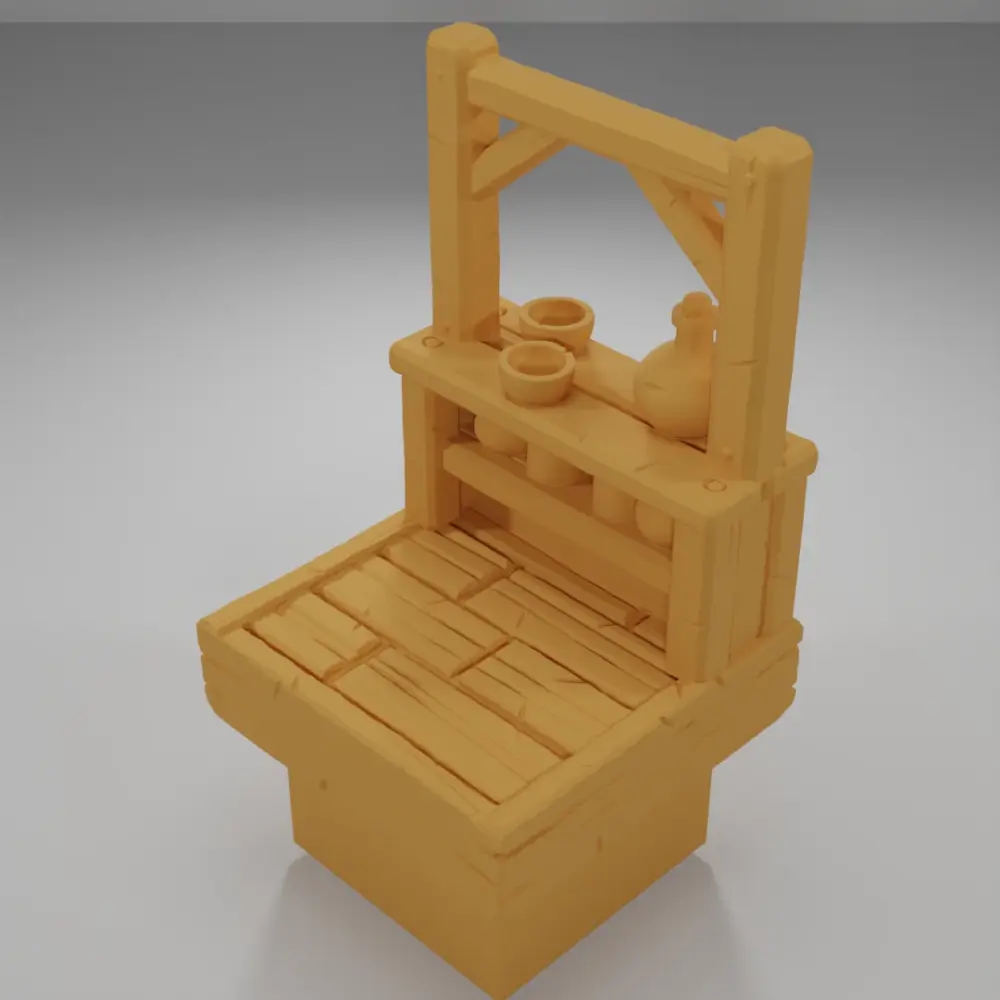 Tall Bar Bottle - Medieval Town Part 1 - Dungeon Blocks