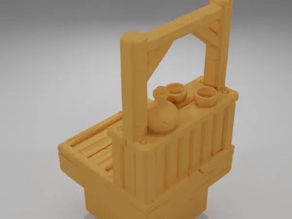 Tall Bar Tablecloth - Medieval Town Part 1 - Dungeon Blocks