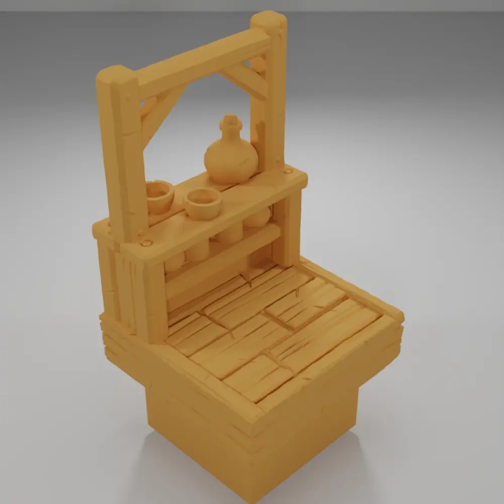 Tall Bar Bottle - Medieval Town Part 1 - Dungeon Blocks