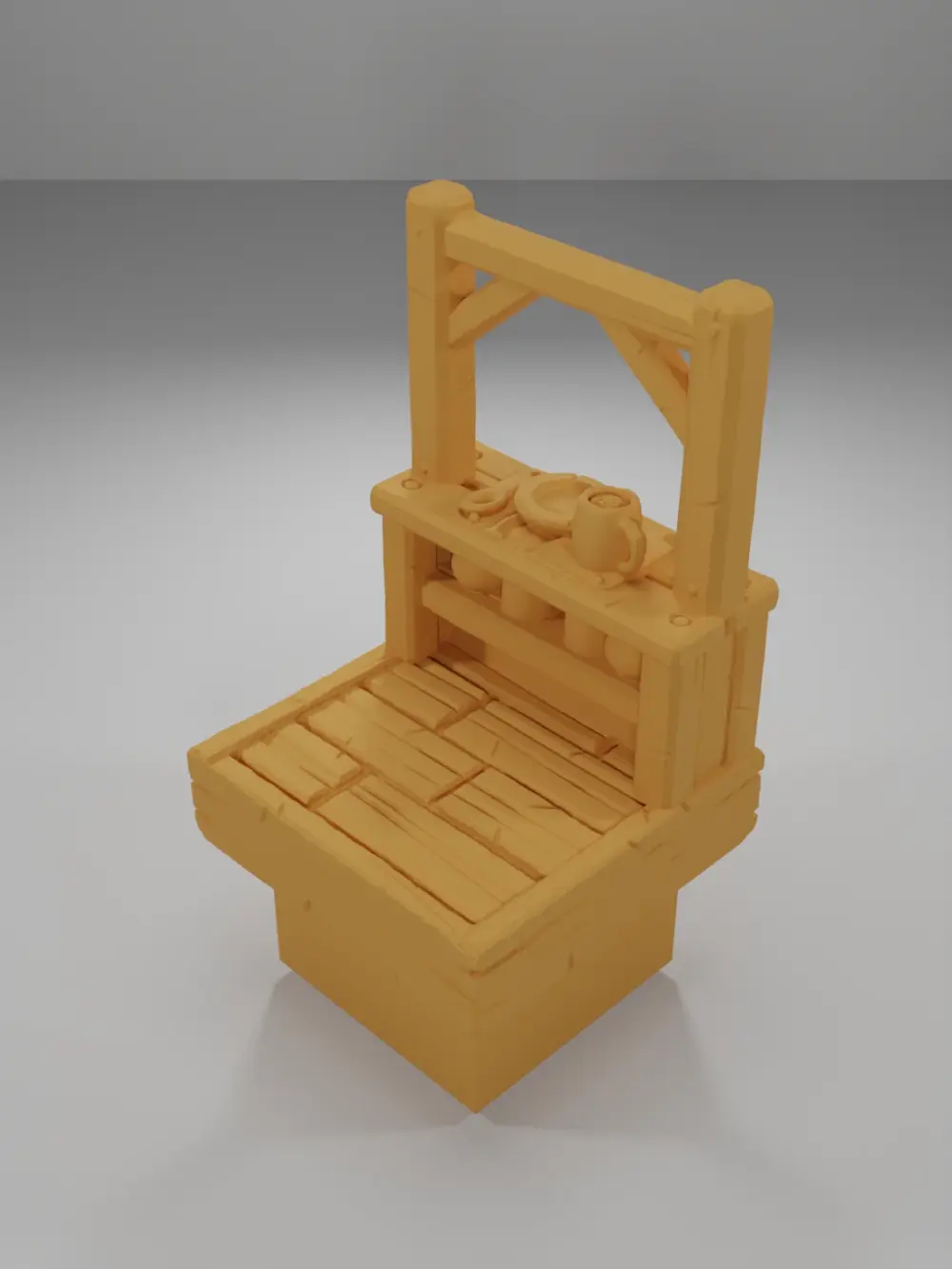 Tall Bar Tablecloth - Medieval Town Part 1 - Dungeon Blocks