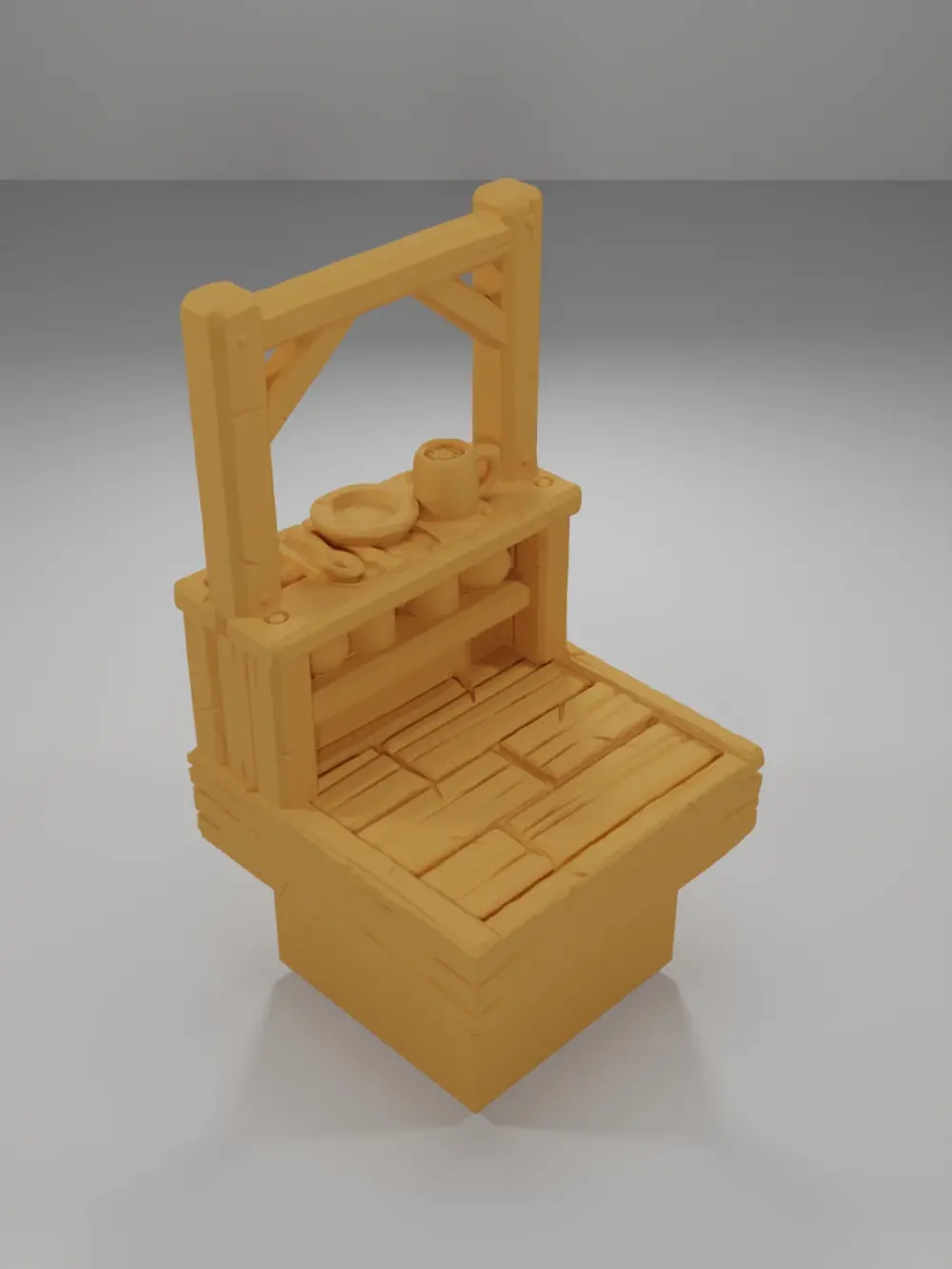 Tall Bar Tablecloth - Medieval Town Part 1 - Dungeon Blocks