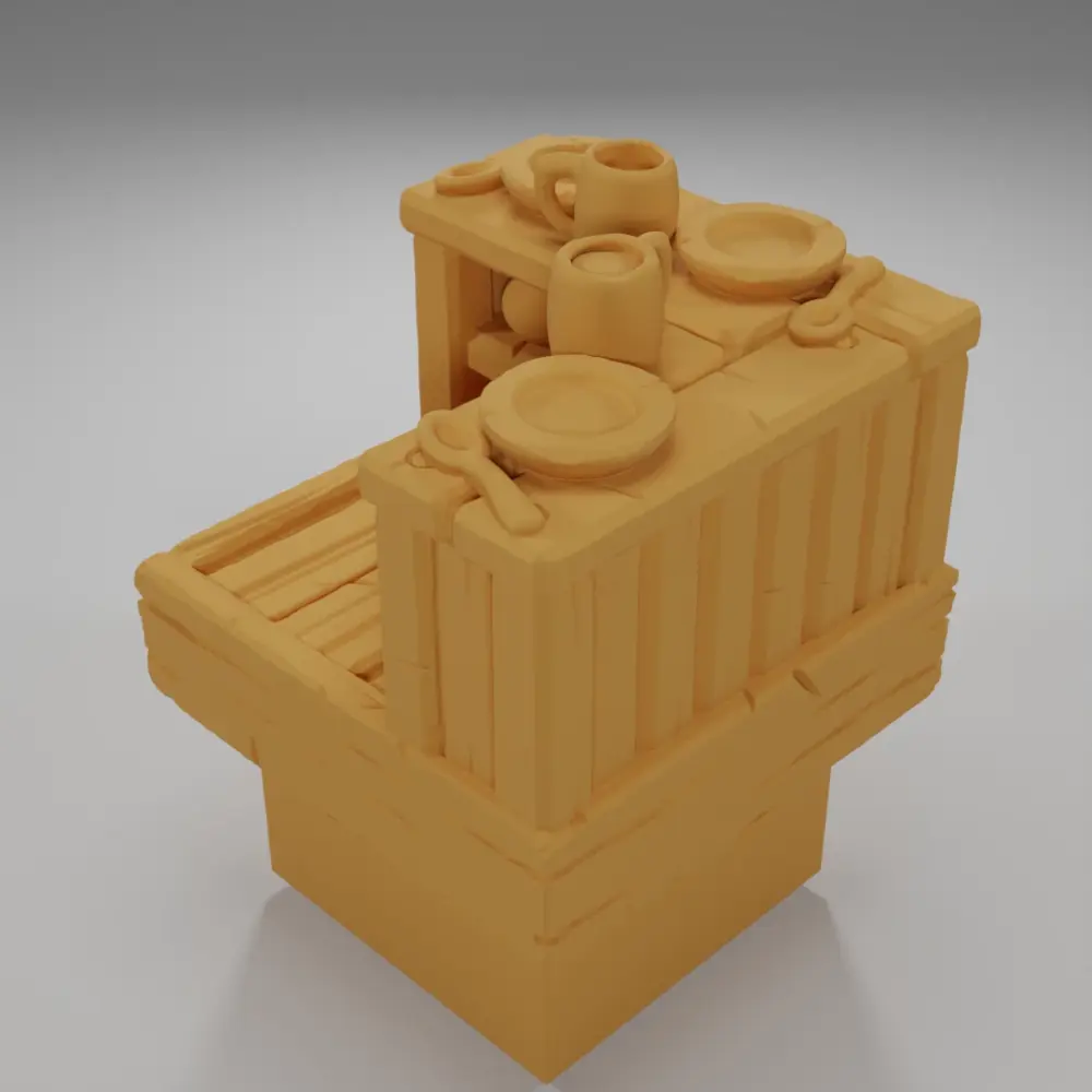 Bar Angle Plates - Medieval Town Part 1 - Dungeon Blocks