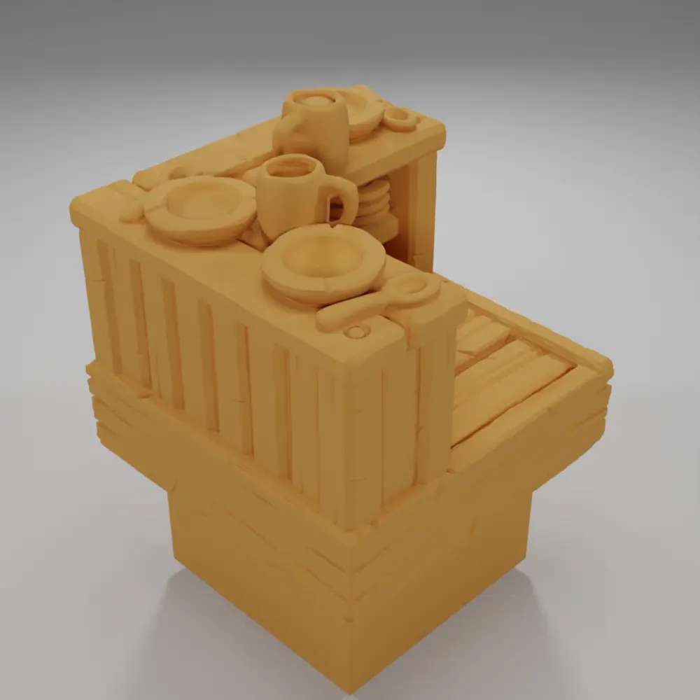 Bar Angle Plates - Medieval Town Part 1 - Dungeon Blocks