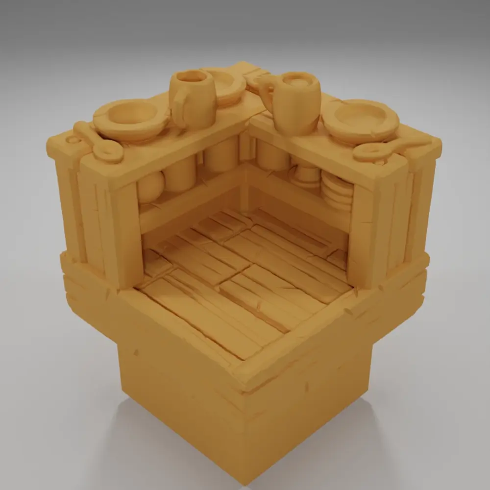 Bar Angle Plates - Medieval Town Part 1 - Dungeon Blocks