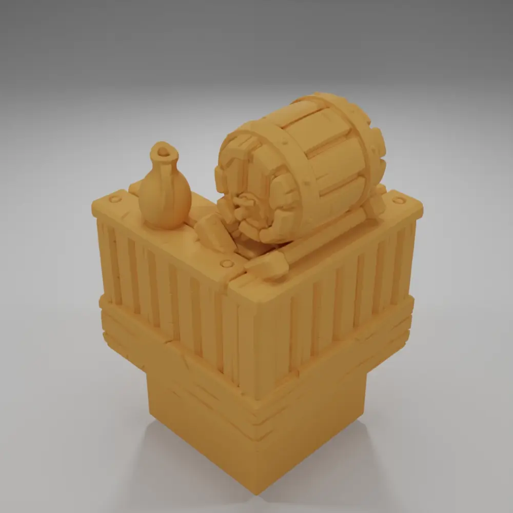 Bar Angle Barrel - Medieval Town Part 1 - Dungeon Blocks
