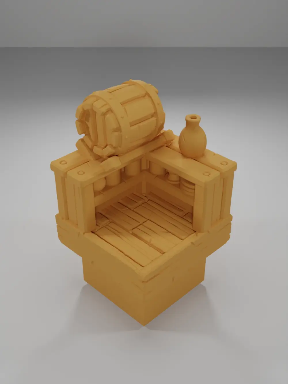 Bar Angle Barrel - Medieval Town Part 1 - Dungeon Blocks