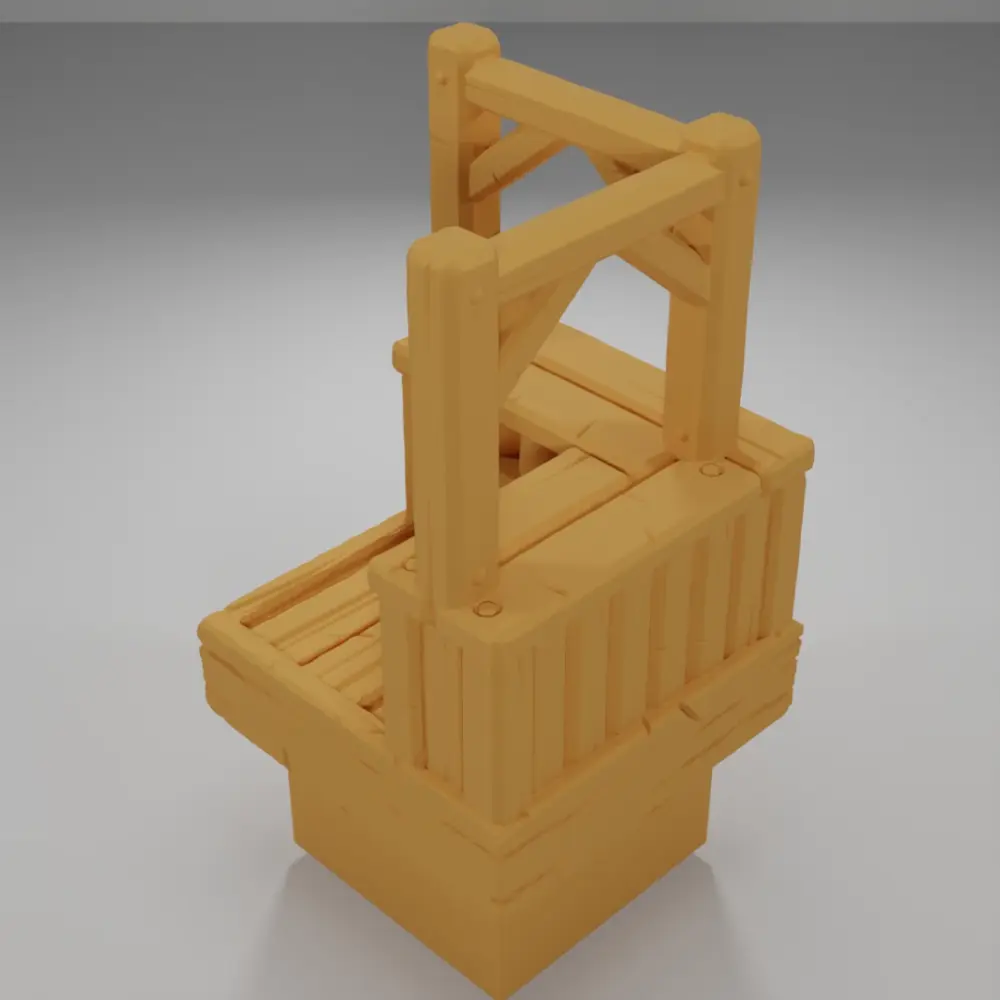 Tall Bar Angle Empty - Medieval Town Part 1 - Dungeon Blocks