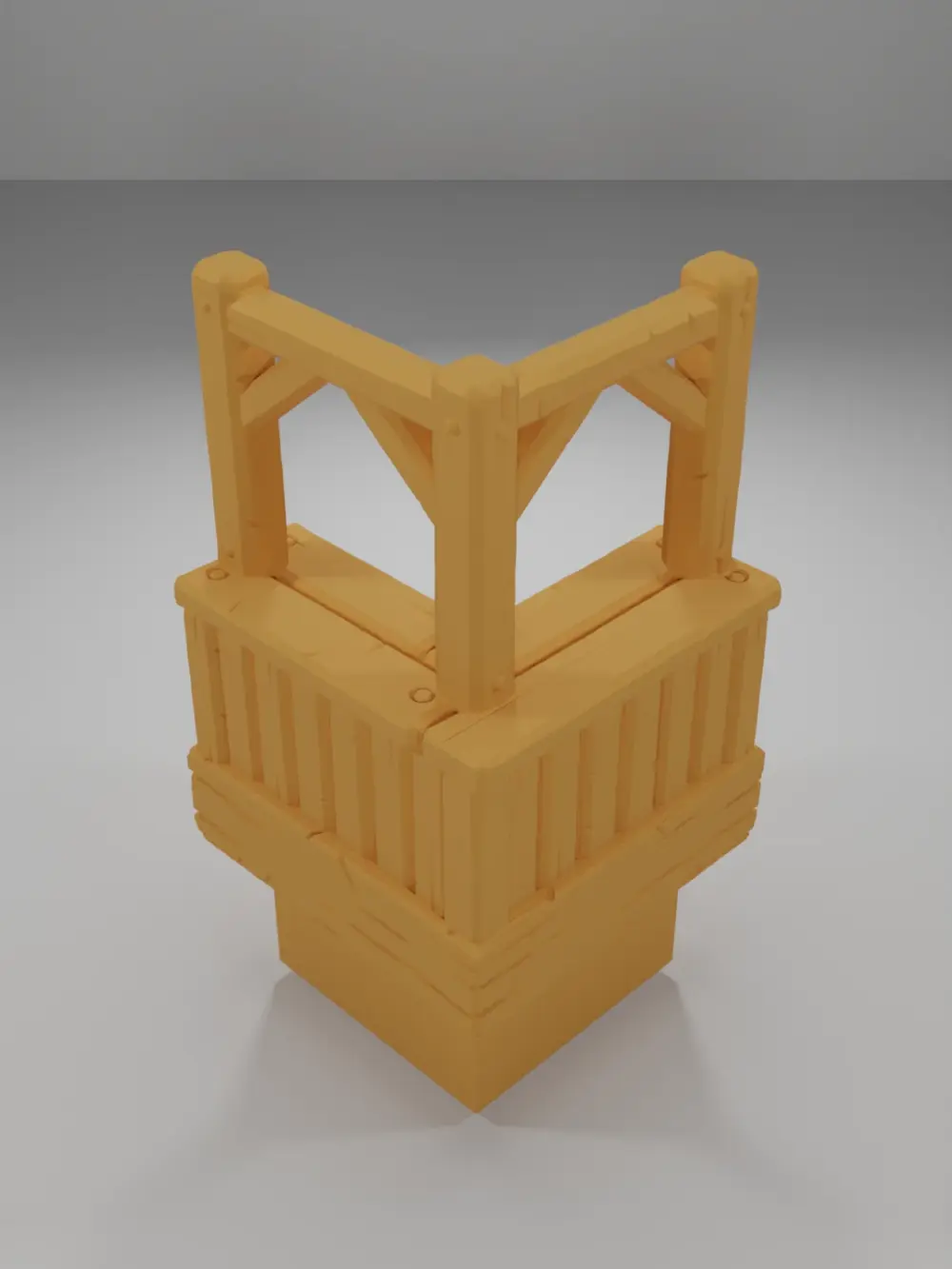 Tall Bar Angle Empty - Medieval Town Part 1 - Dungeon Blocks