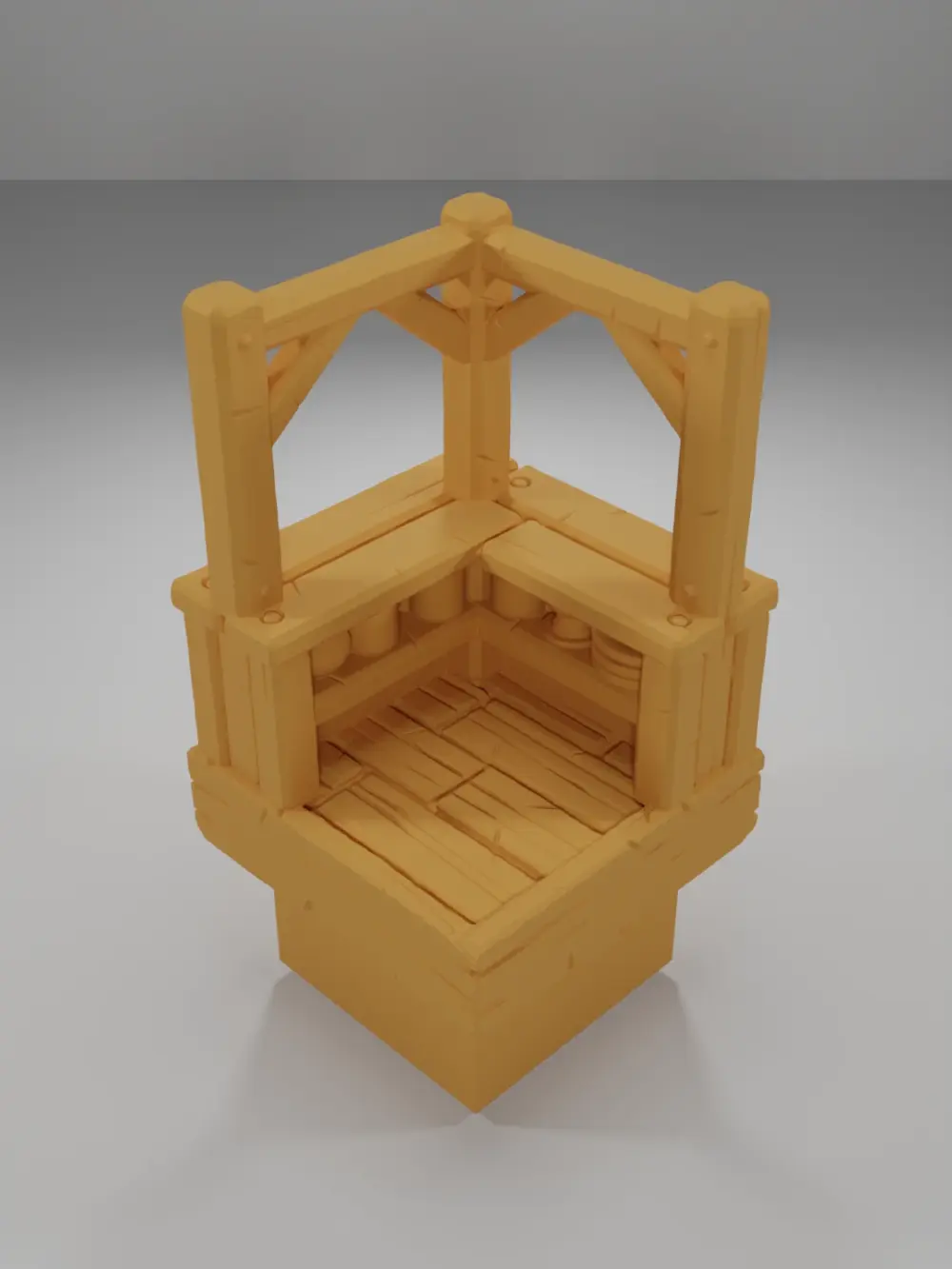Tall Bar Angle Empty - Medieval Town Part 1 - Dungeon Blocks