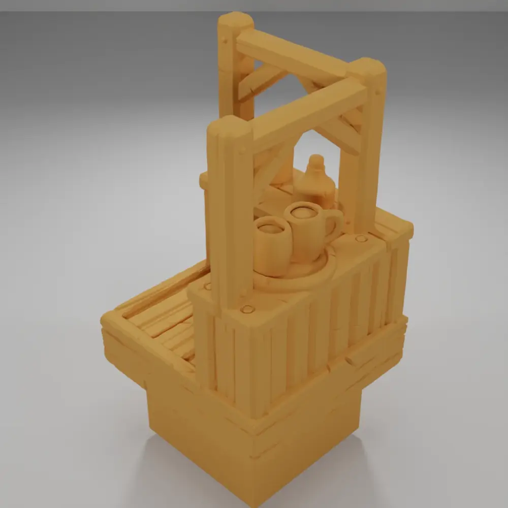 Tall Bar Angle Bottles - Medieval Town Part 1 - Dungeon Blocks