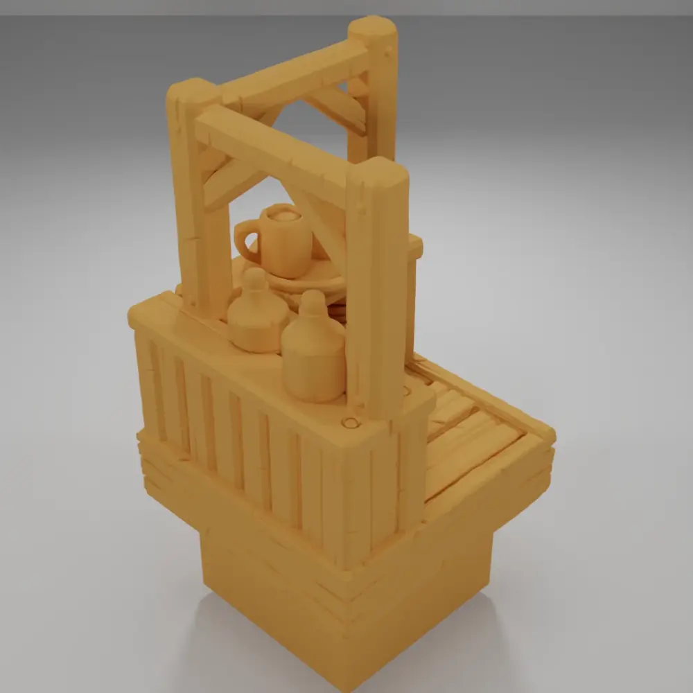 Tall Bar Angle Bottles - Medieval Town Part 1 - Dungeon Blocks