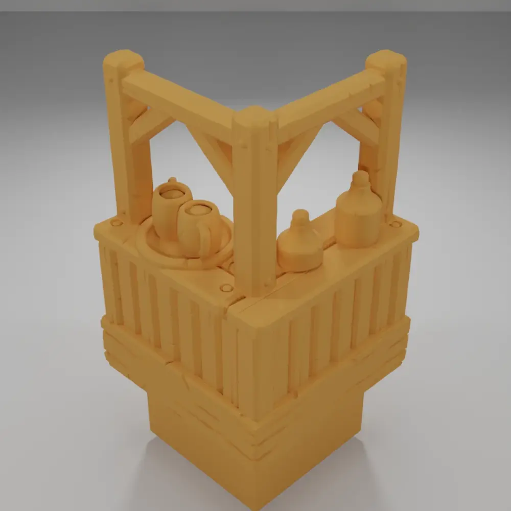 Tall Bar Angle Bottles - Medieval Town Part 1 - Dungeon Blocks