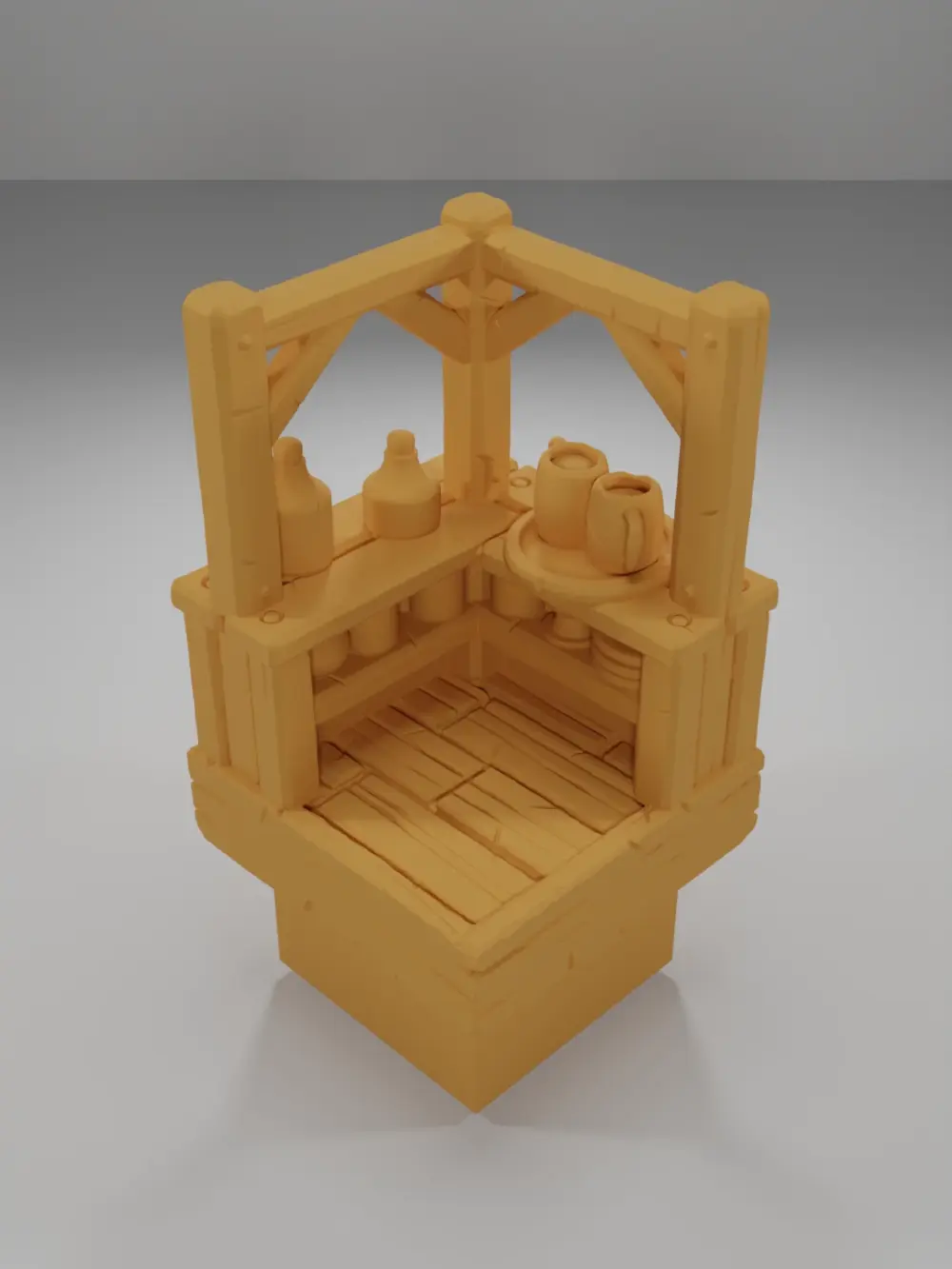 Tall Bar Angle Bottles - Medieval Town Part 1 - Dungeon Blocks