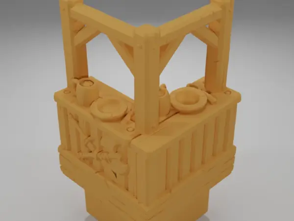 Tall Lit Chandelier - Medieval Town Part 2 - Dungeon Blocks