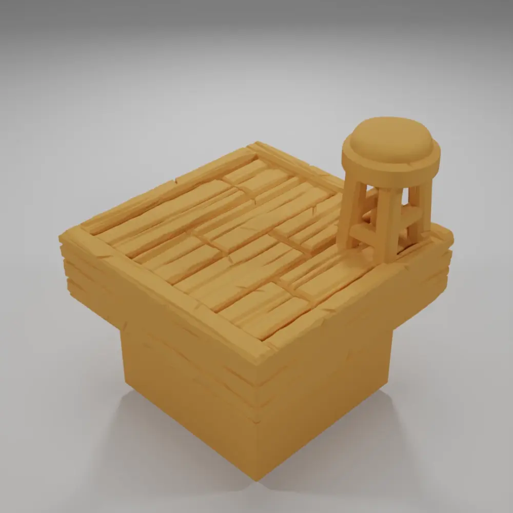 Bar Stool - Medieval Town Part 1 - Dungeon Blocks