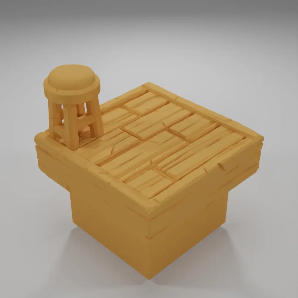 Bar Stool - Medieval Town Part 1 - Dungeon Blocks