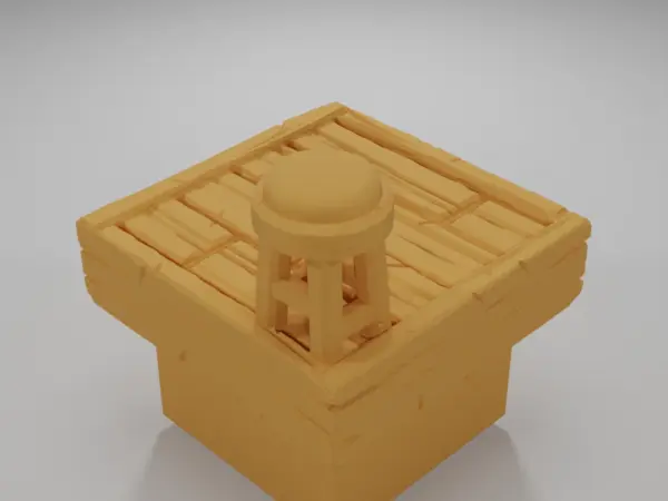 Tall Lit Chandelier - Medieval Town Part 2 - Dungeon Blocks